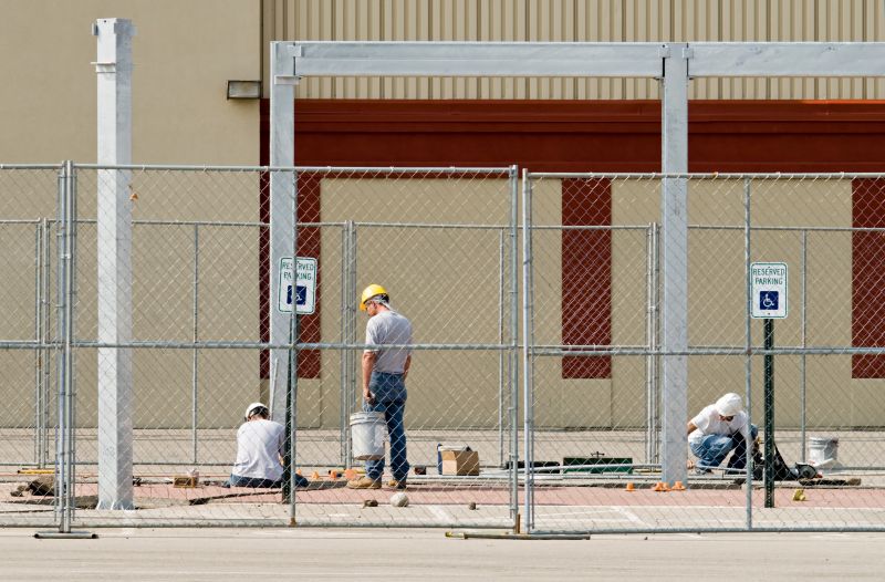 Business Fence Installation detail